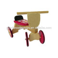 2015 High Quality Solid Wood Toy Kids Wooden Tricycle for Sale